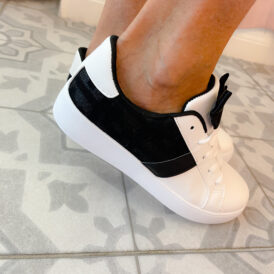 Sneakers bow black