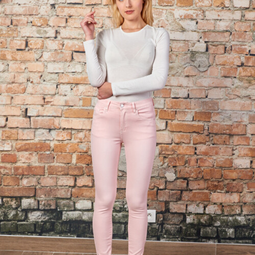 TOXIK high waist trousers pink