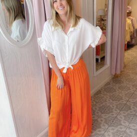Trousers Suki orange