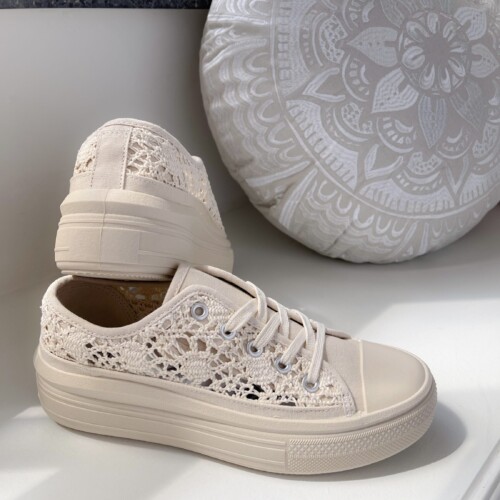 Sneakers Lace nude