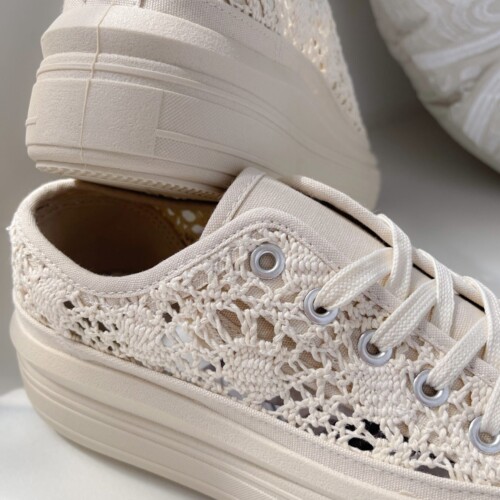 Sneakers Lace nude