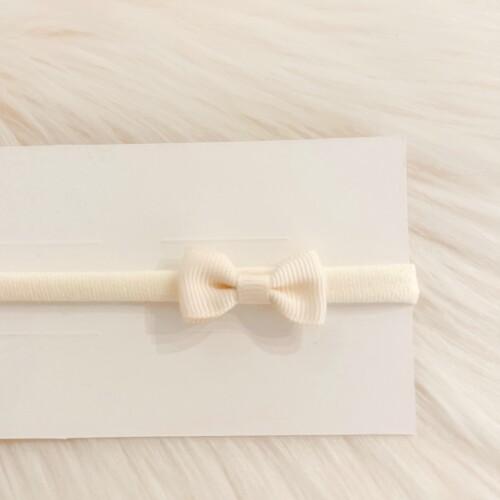 Small Hairband Little Bow beige
