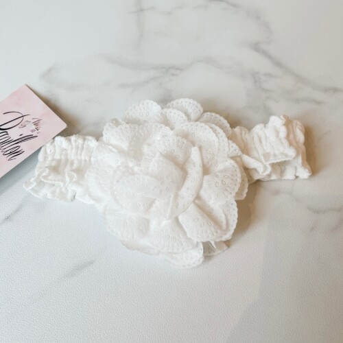Hairband Flower white