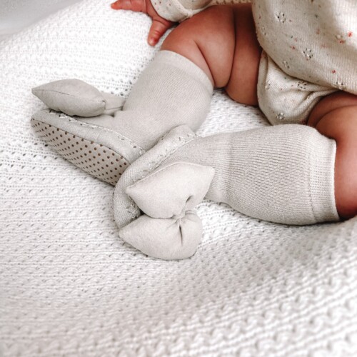Slippers Bow beige